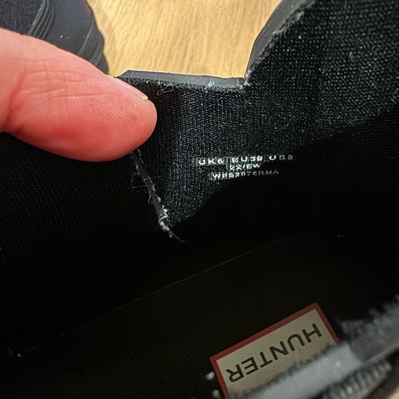 Hunter Original Black Waterproof Chelsea Boots NWT - Picture 6 of 7